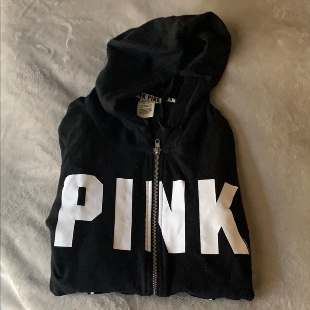 VS Pink Zip Up Sweater